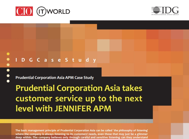 Prudential Corporation Asia APM Case Study JENNIFERSOFT